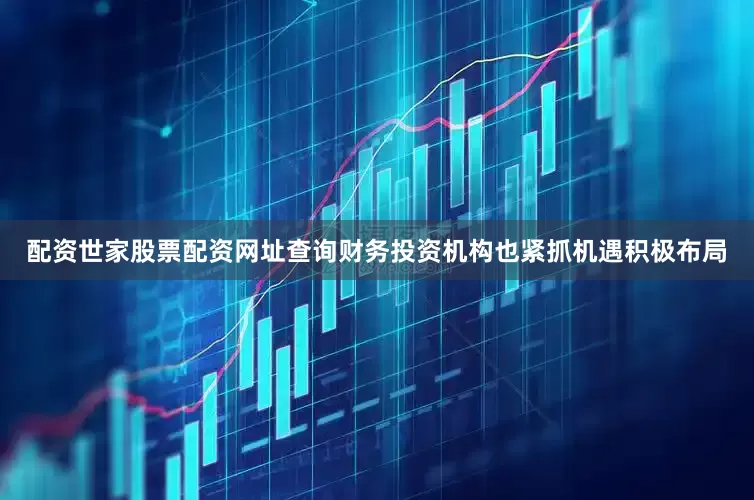 配资世家股票配资网址查询财务投资机构也紧抓机遇积极布局